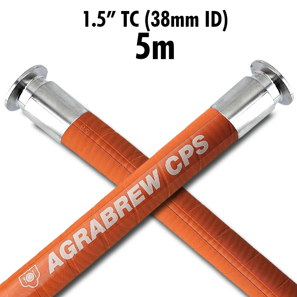 1.5 Inch TC (38mm ID) BrewFlex AgraBrew CPS Brewery Hose - 5m
