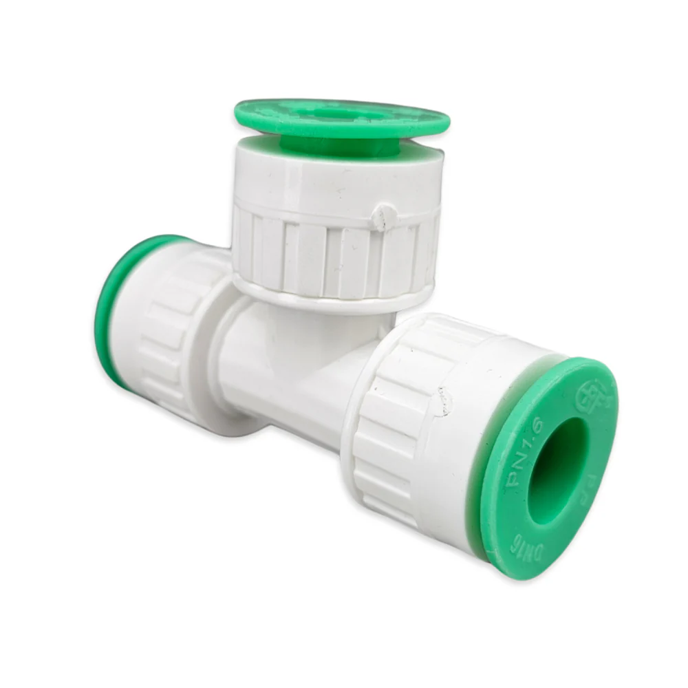 16mm Push In Tee - Equal - (PN1.6) Irrigation / Pneumatic PPR