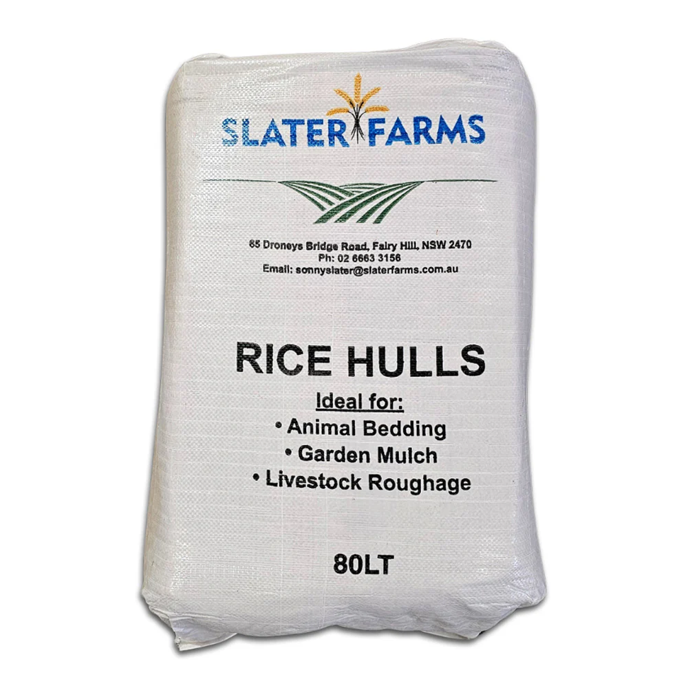 20Kg SACK - Rice Hulls - Slater Farms (AUS)