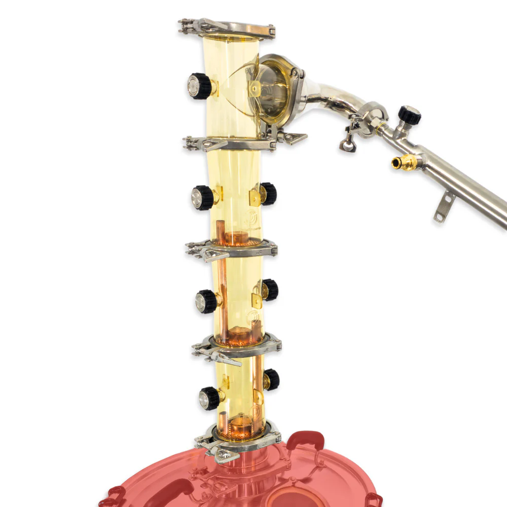 3'' PolyPhoenix WRB Copper Bubble Plate Still Builder