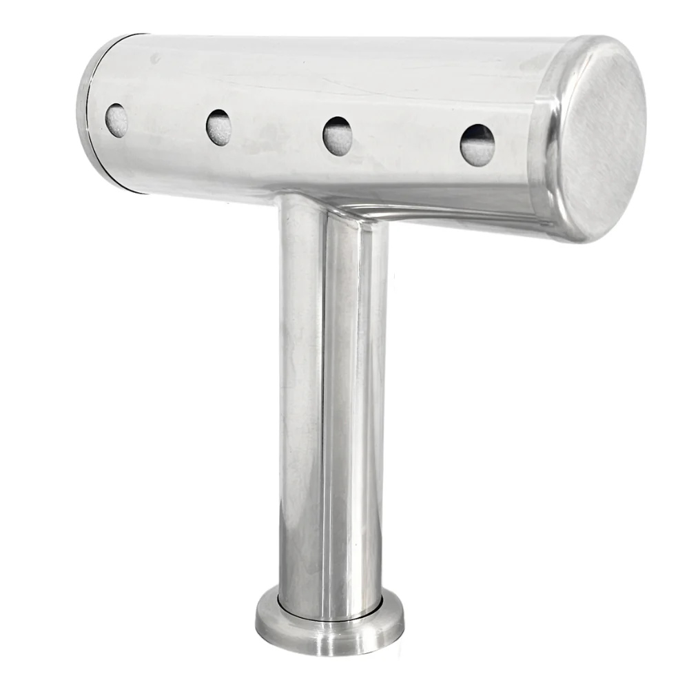 4 Tap FatBoy T-Bar Brushed Stainless Font Only