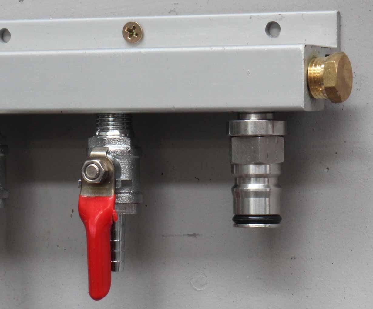 Gas Line Manifold Splitter 5 ways (1/4inch, 6mm Barb) - Image 4