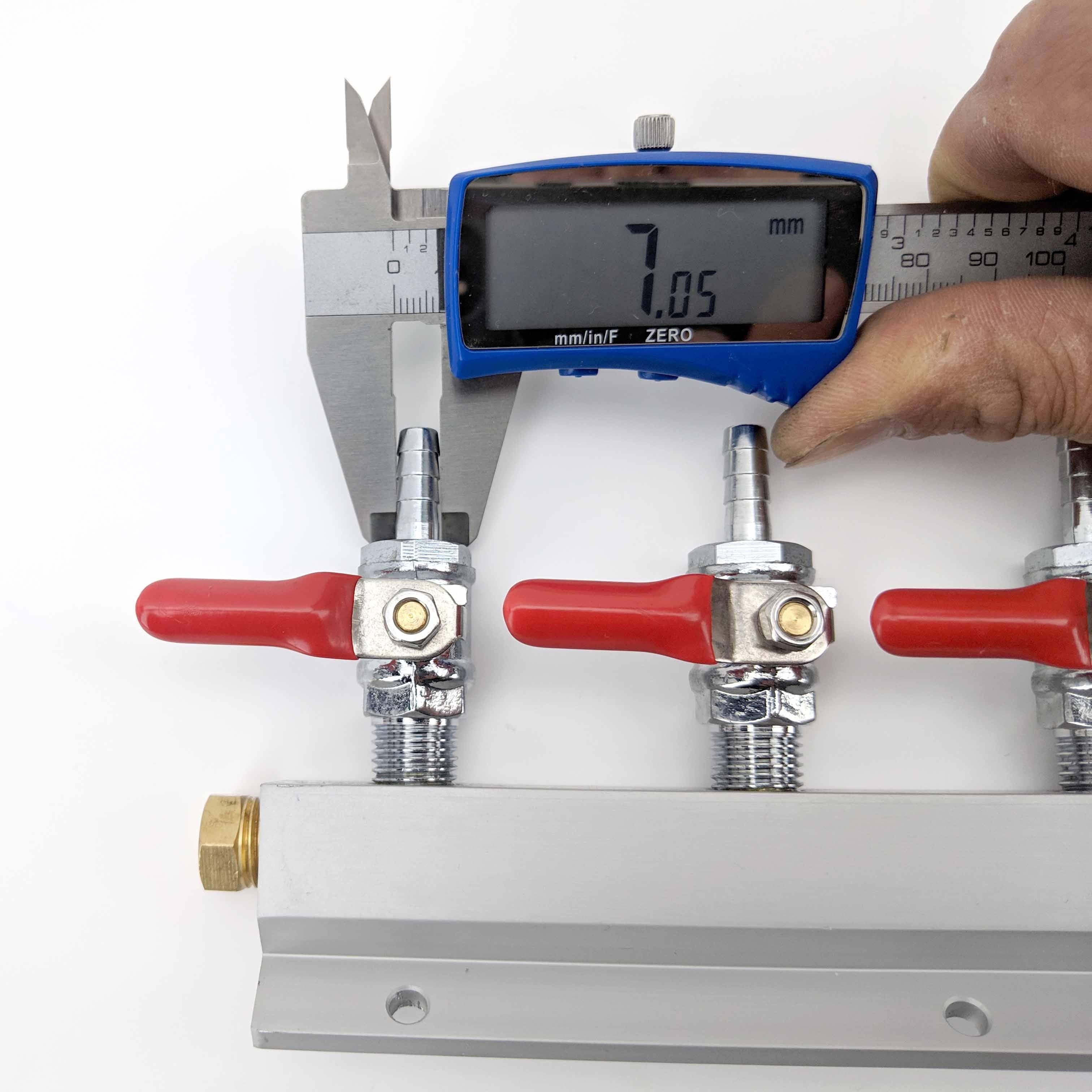 Gas Line Manifold Splitter 5 ways (1/4inch, 6mm Barb) - Image 5