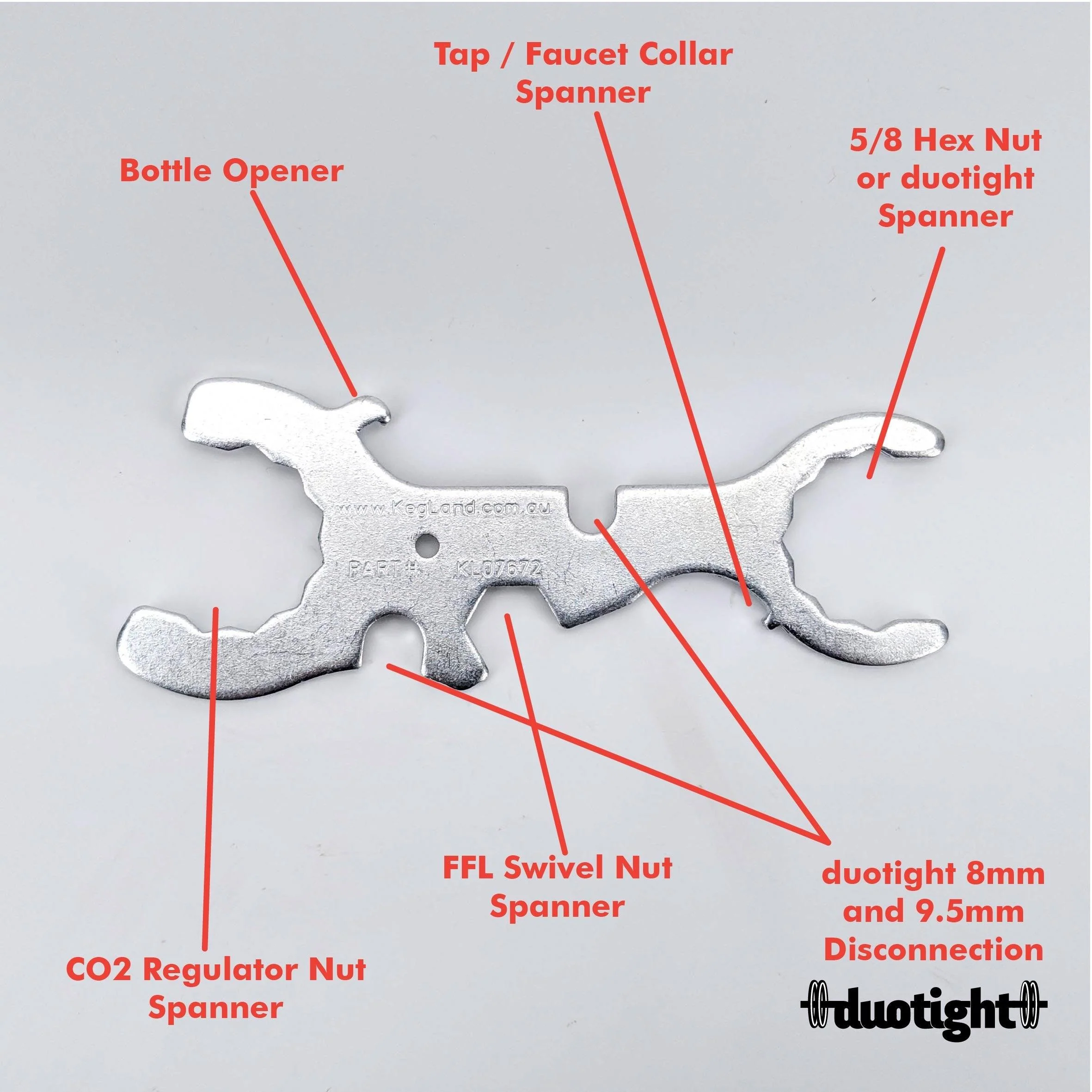 7 in 1 Faucet Spanner / Wrench Tool - Image 2