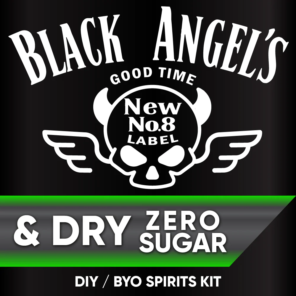 Black Angel's Tennessee Bourbon and Dry - Zero Sugar - DIY ~ BYO Spirits Keg Kit
