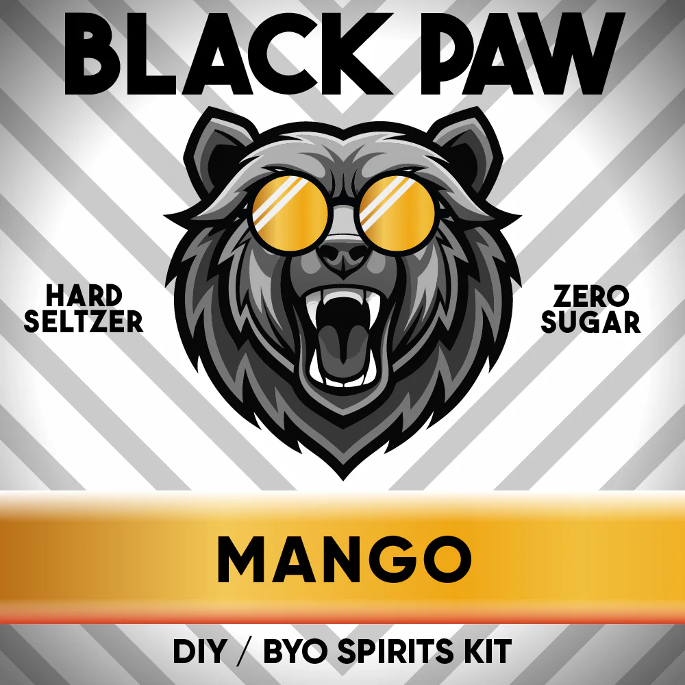Black Paw Mango Hard Seltzer - Zero Sugar - DIY ~ BYO Spirits Keg Kit