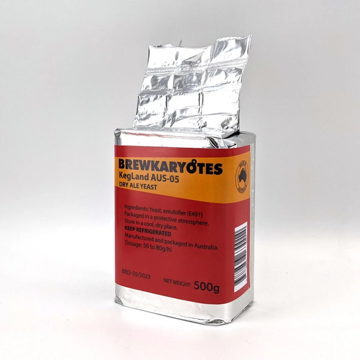 500g Brick - Brewkaryotes KegLand AUS-05 Yeast