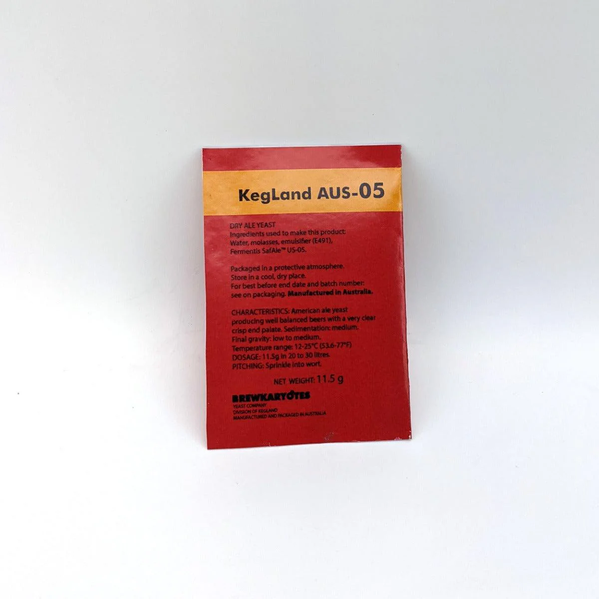 Brewkaryotes KegLand AUS-05 Yeast x 11.5g