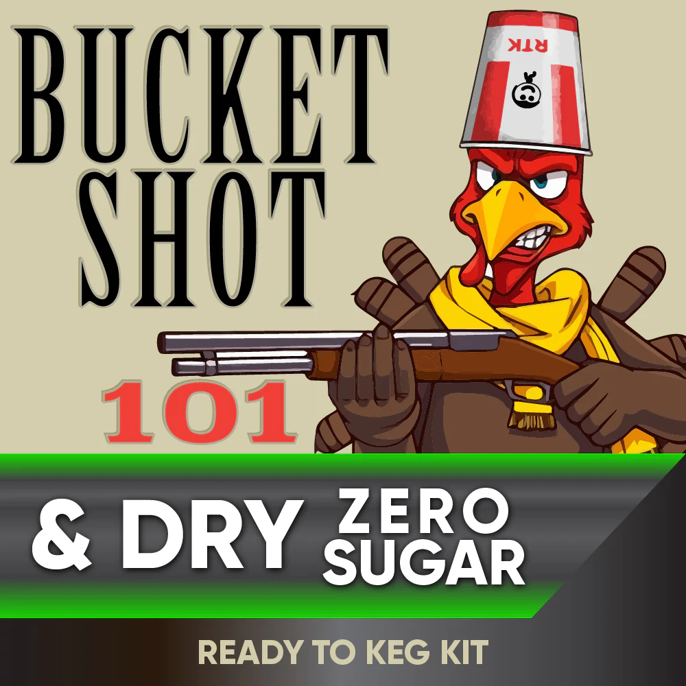 Bucket Shot Kentucky Bourbon and Dry - Zero Sugar - Ready to Keg Kit