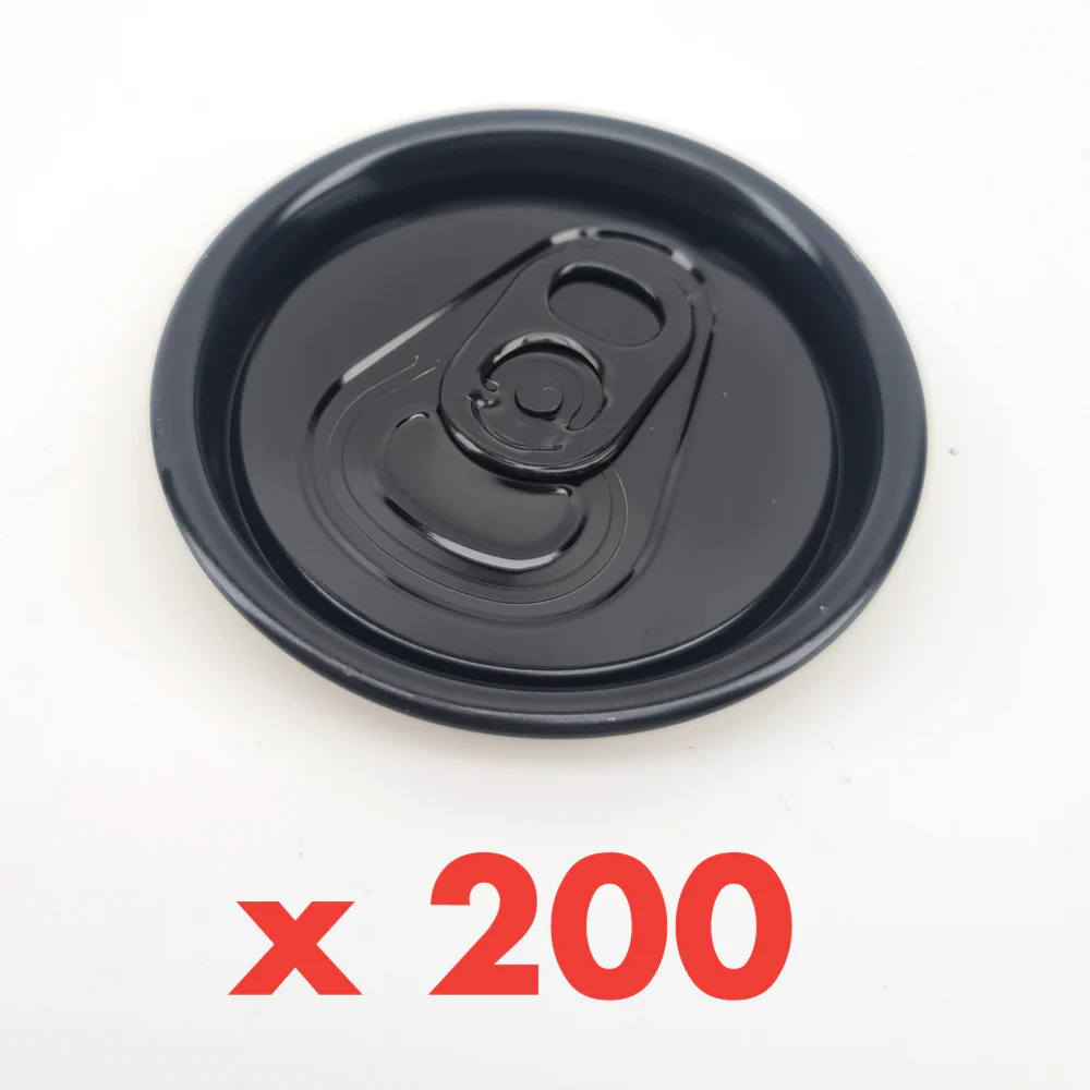 Can Fresh - Replacement B64 Aluminium Lid Only Black - (x200/Sleeve)