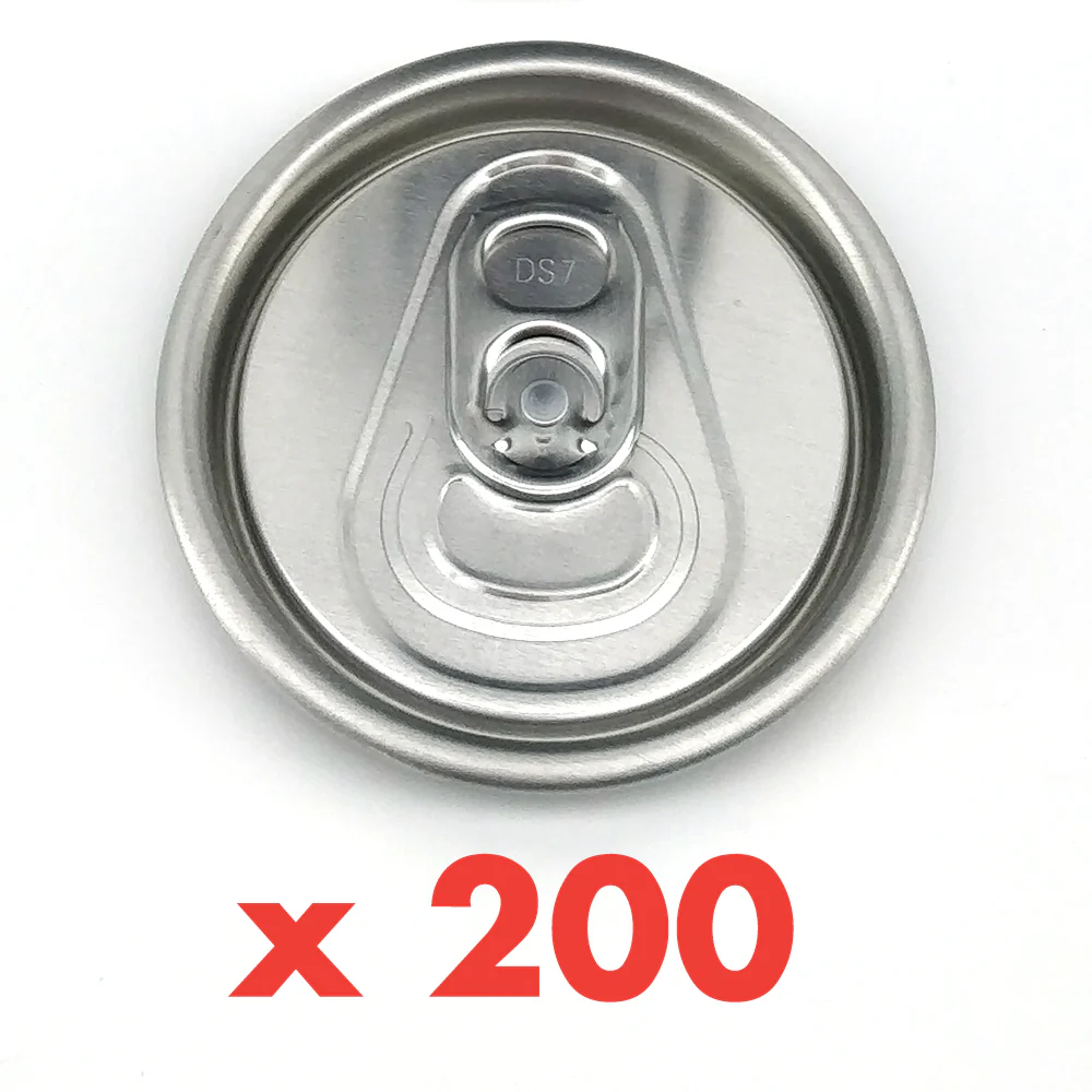 Can Fresh - Replacement B64 Aluminium Lid Only - Silver - (x200/Sleeve)