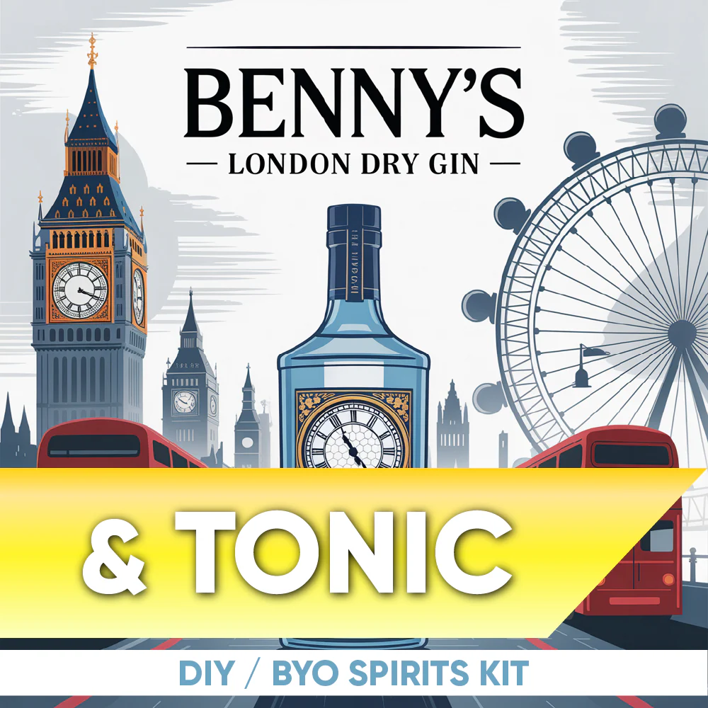 Benny's London Dry Gin and Tonic - DIY ~ BYO Spirits Keg Kit