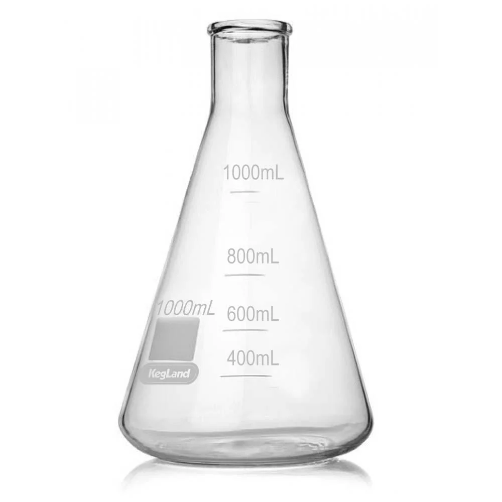 Borosilicate Erlenmeyer Conical Flask 1000mL