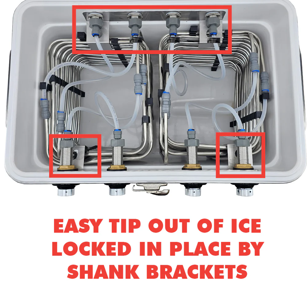Four Tap Jockey Box Builder - Stainless Steel Cooler - Image 12