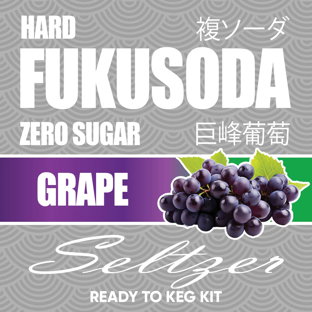 Hard FUKUSODA Grape - Zero Sugar - Ready to Keg Kit