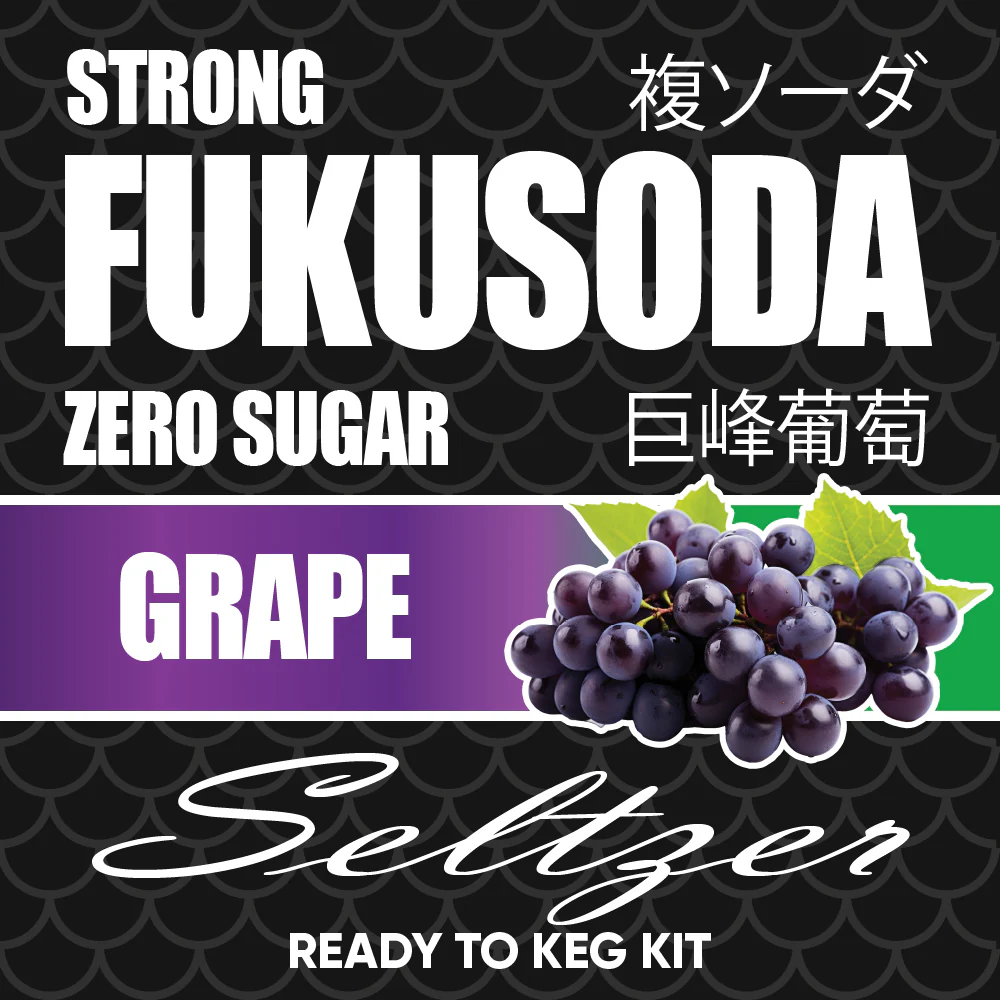 Hard FUKUSODA Grape - Zero Sugar - Ready to Keg Kit - Image 2