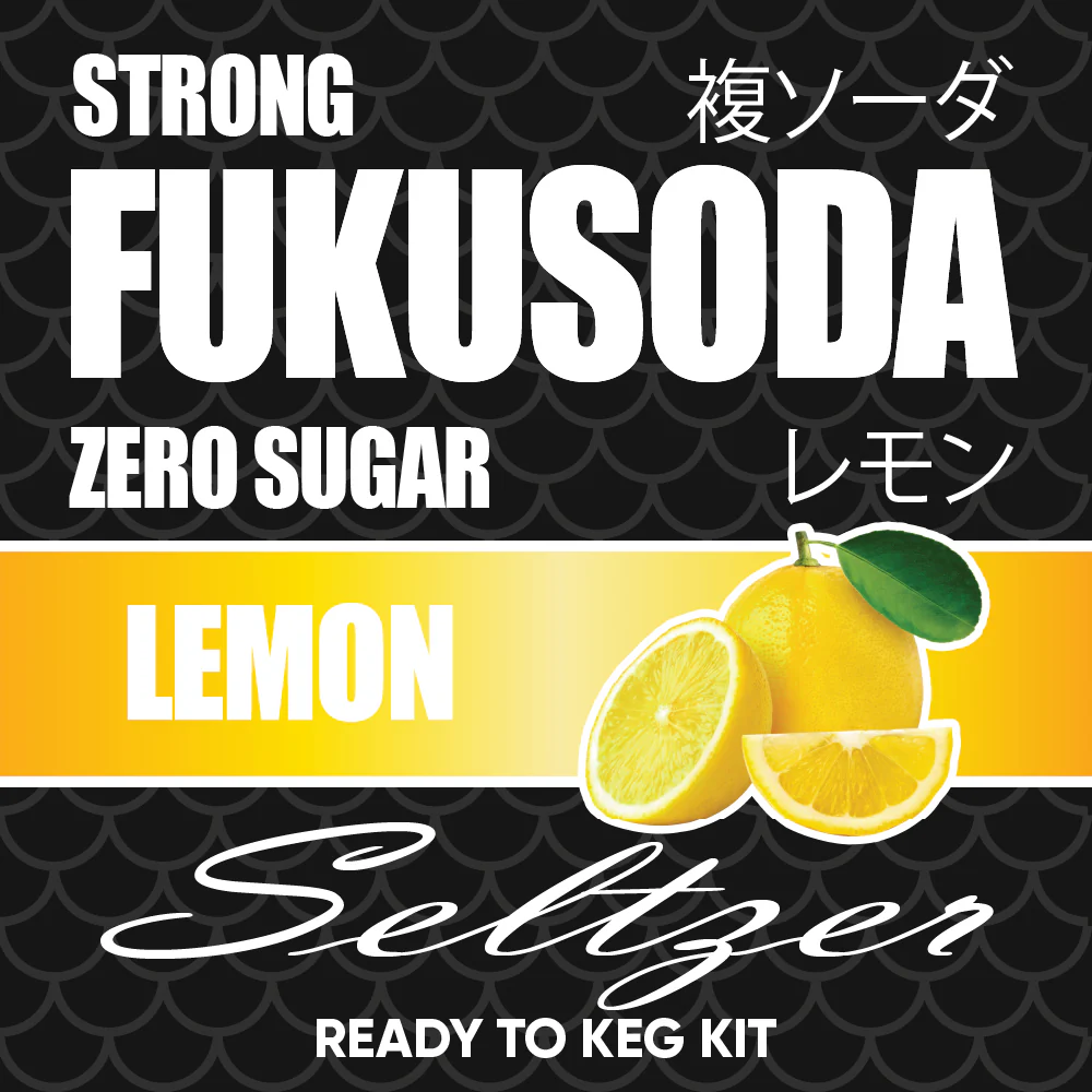 Hard FUKUSODA Lemon - Zero Sugar - Ready to Keg Kit - Image 2