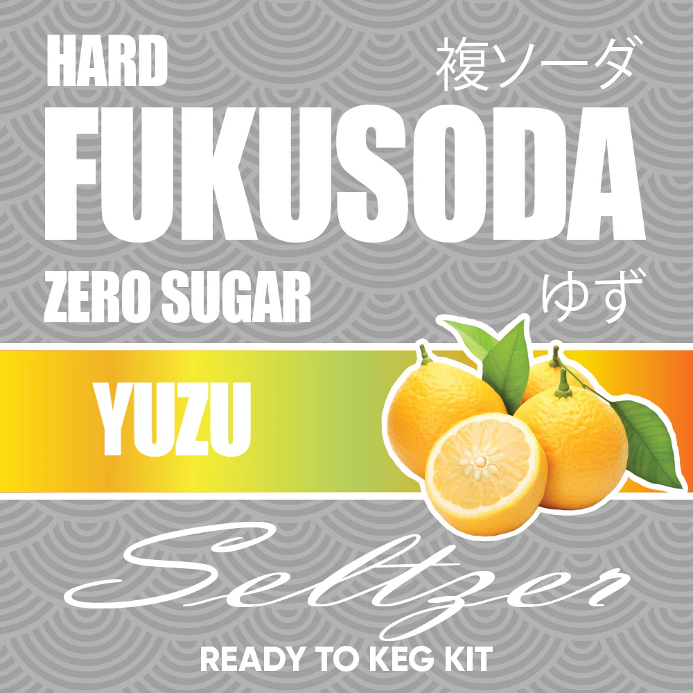 Hard FUKUSODA Yuzu - Zero Sugar - Ready to Keg Kit