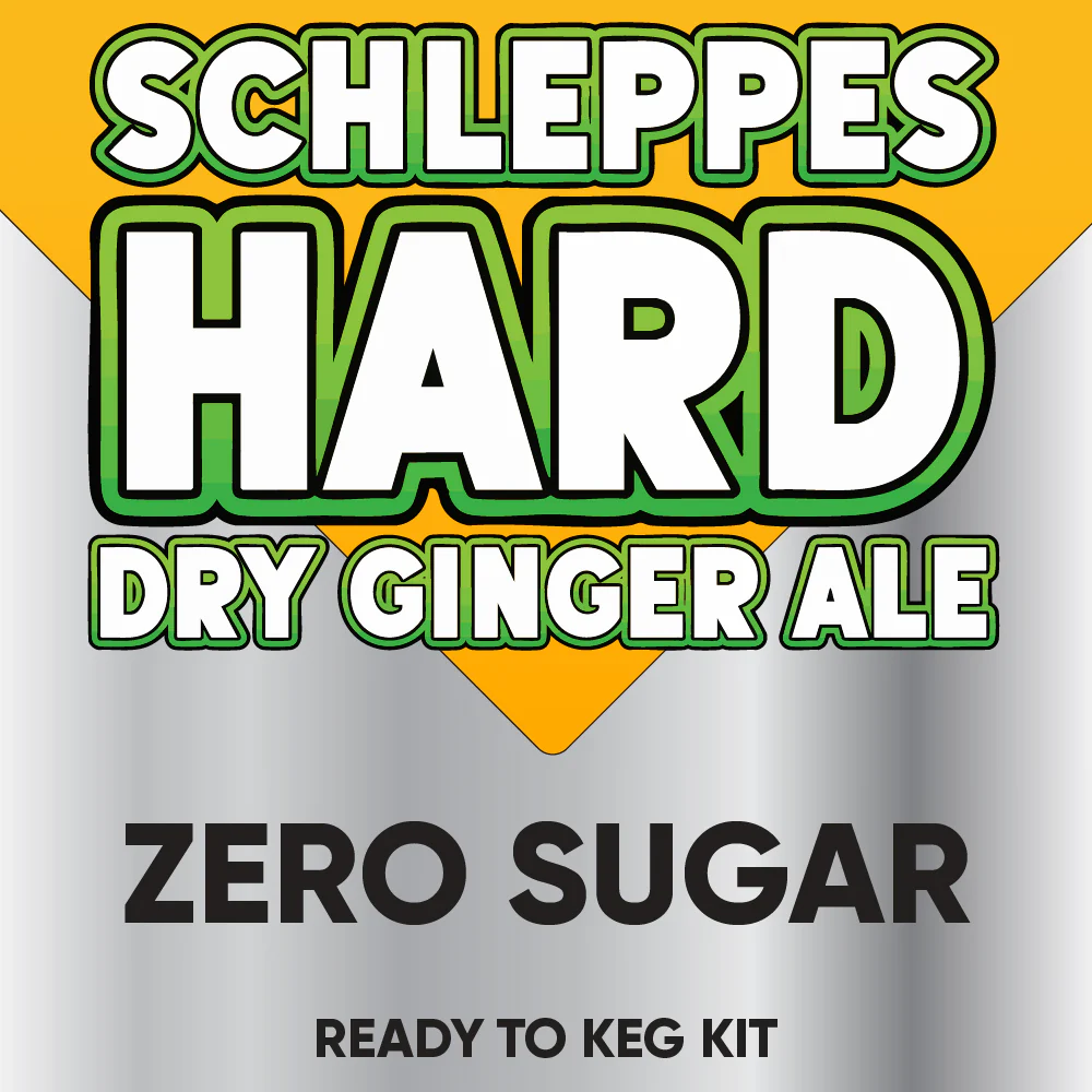 Hard Schleppes Dry Ginger Ale - Zero Sugar - Ready to Keg Kit