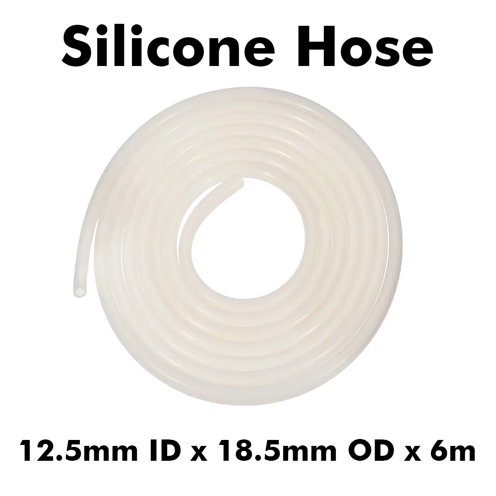 6m Roll of Heavy Duty Silicone Tube - (12.5mm ID x 18.5mm OD)