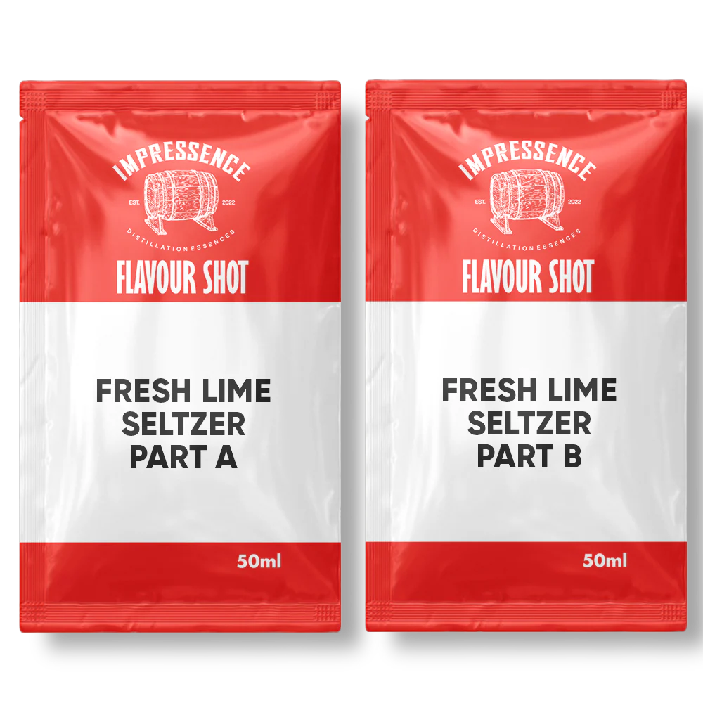 Impressence Fresh Lime Seltzer Flavour Shot - Part A & B - 2 x 50mL
