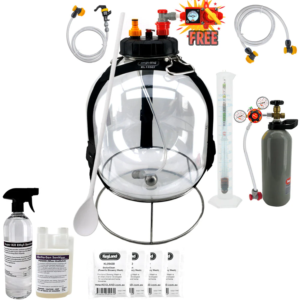 KegLand Pressure Fermenter Home Brew Starter Kit - Bronco Tap Kegging