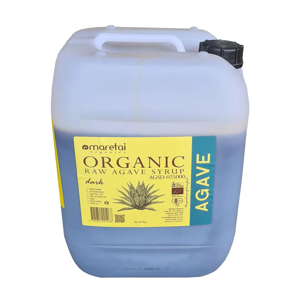 Bulk Organic Agave Syrup Dark - 25kg Cube