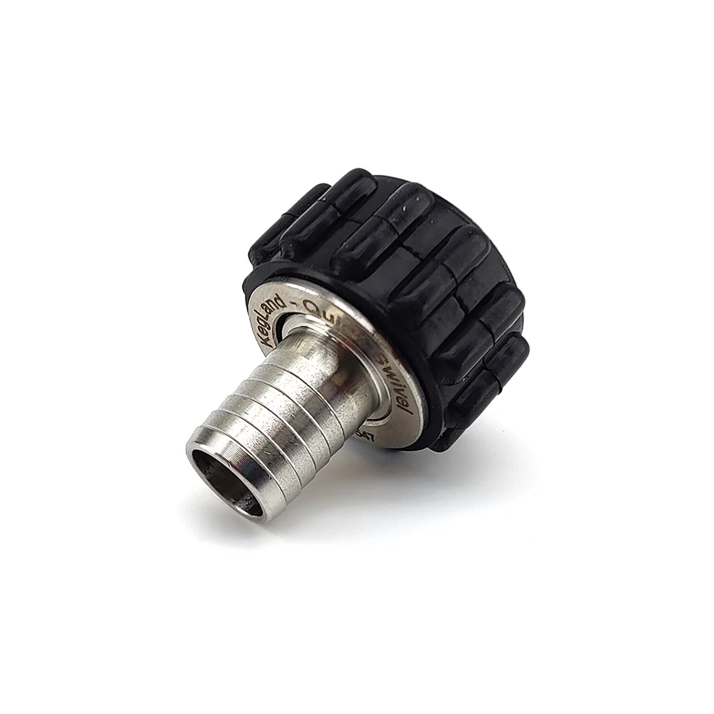 KegLand Quick Swivel Connector 1/2' x 13mm (1/2') Straight Barb