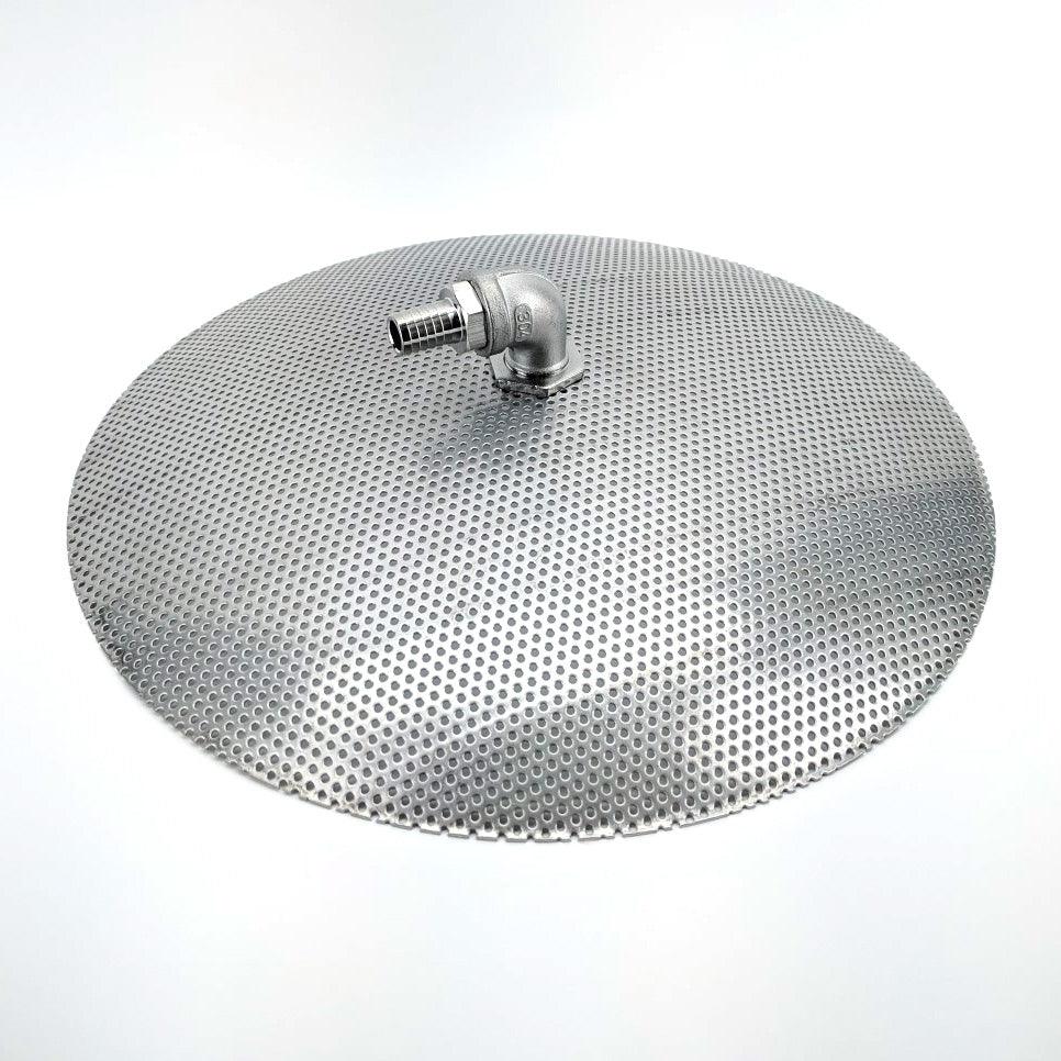 S.S False Bottom 30cm (1 x 1/2'' Stainless elbow bend, 2 x 1/2'' Stainless nut & 13mm barb)