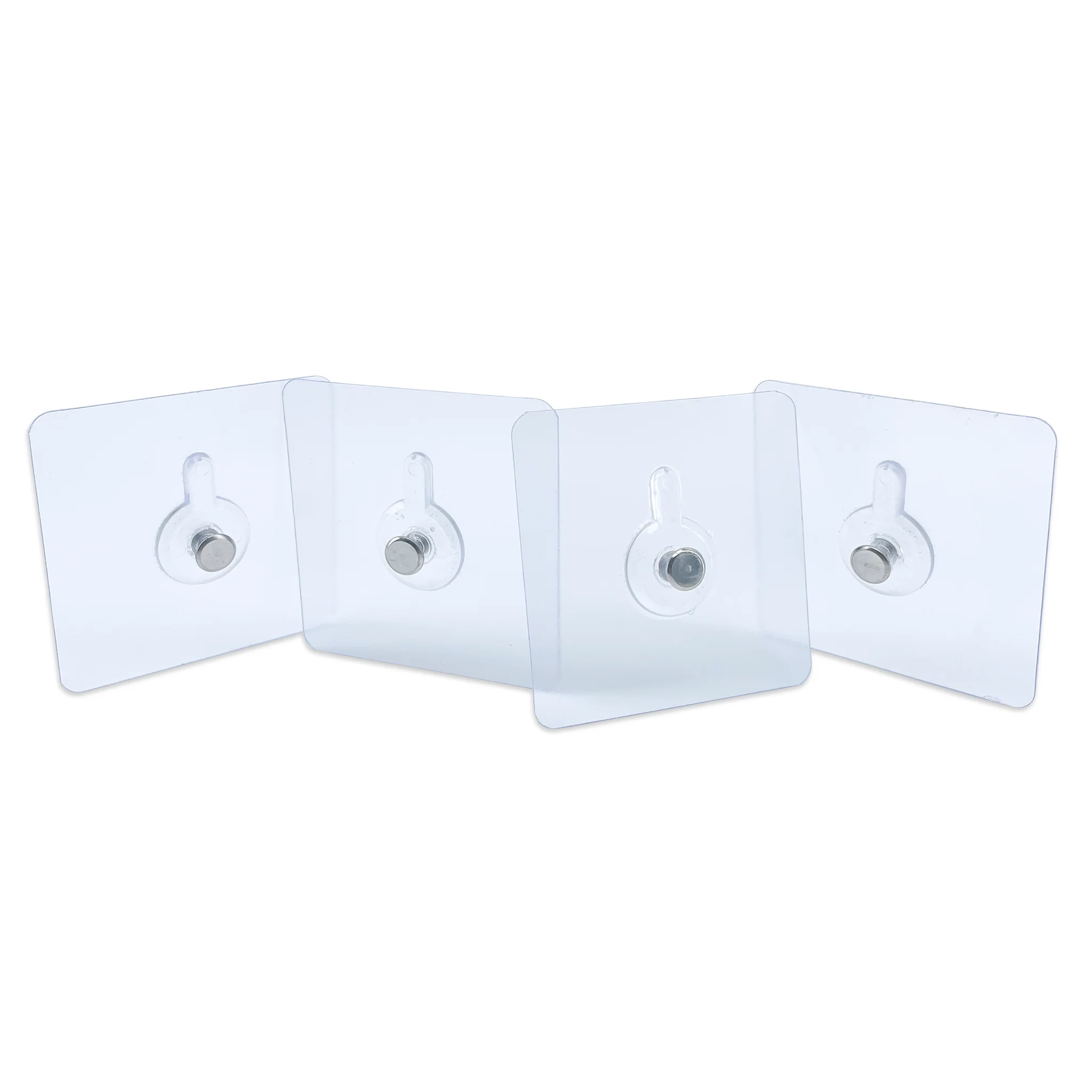 Stainless Steel Adhesive Wall Mounting Hangers (4 pieces / 7cm x 7cm)