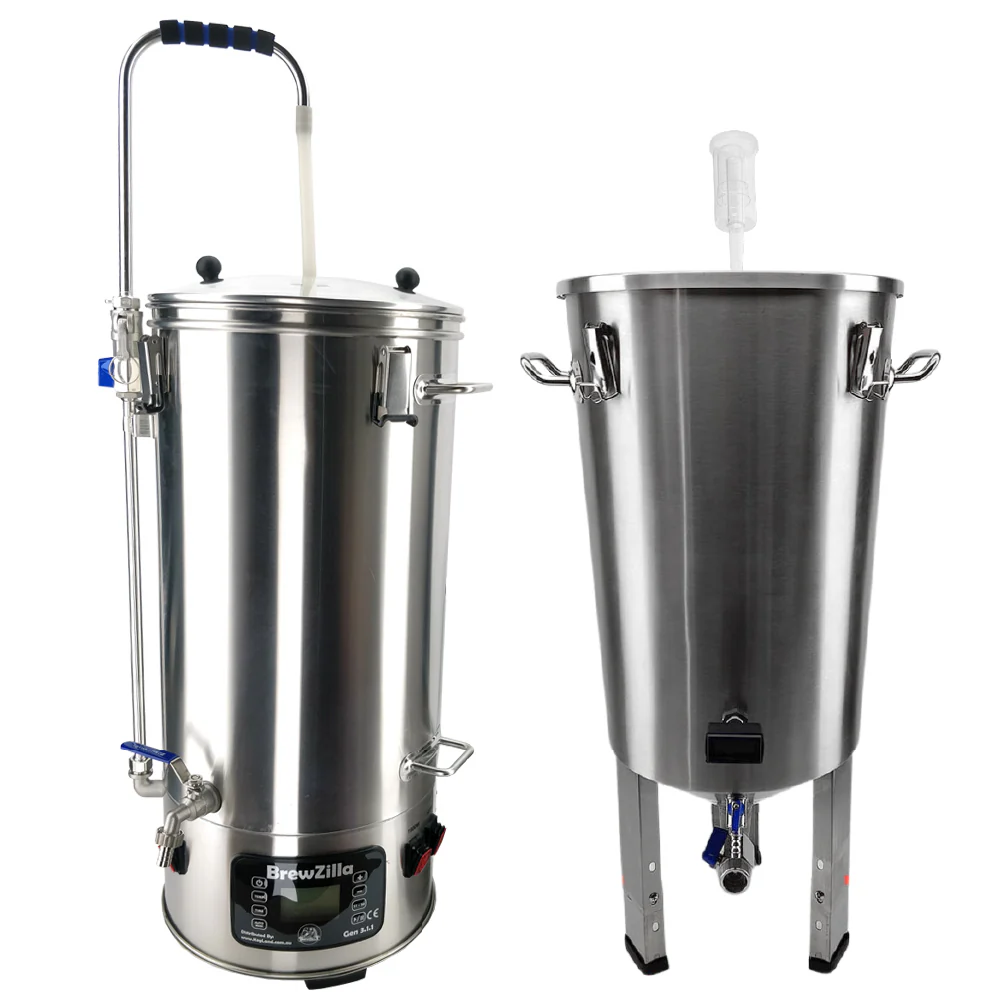 Stainless Steel Duo Deal: 35L BrewZilla G3.1.1 + 32L SS Conical Fermenter