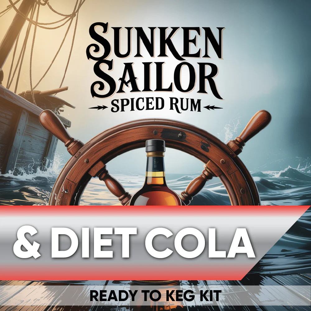 Sunken Sailor Spiced Rum and Diet Cola - Ready to Keg Kit