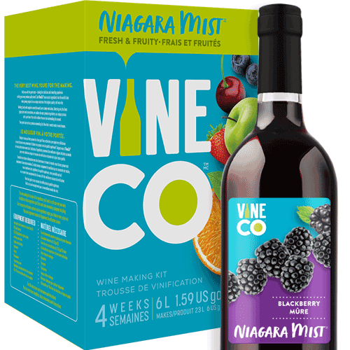 VineCo - Niagara Mist Blackberry - Wine Making Kit