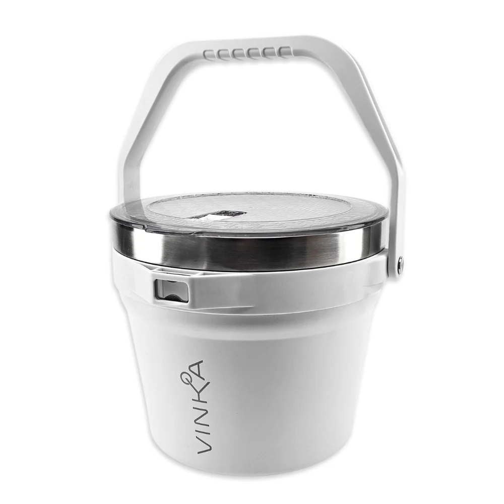VINKA - Double Walled Vacuum Insulated Ice Bucket (7L) - Matte White
